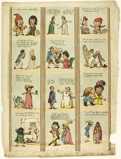 Bordures grotesques pour salles et chambres - Thomas Rowlandson
