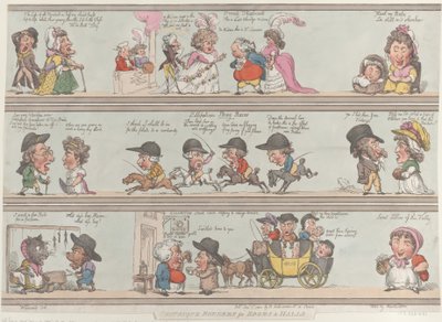 Bordures grotesques pour pièces et halls, 1er décembre 1800 - Thomas Rowlandson
