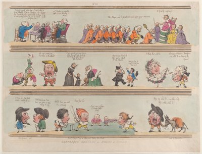 Bordures grotesques pour pièces et halls, Planche 13 - Thomas Rowlandson