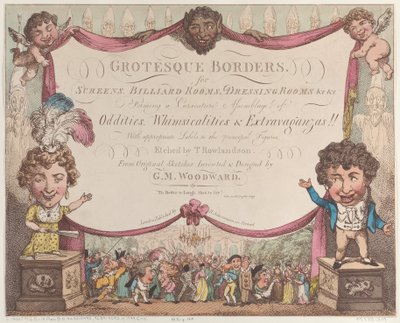 Bordures grotesques pour écrans, salles de billard, salles de toilette, etc., 1799-1800 - Thomas Rowlandson