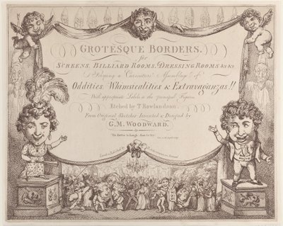 Bordures grotesques pour écrans, salles de billard, salles de bain, etc. - Thomas Rowlandson
