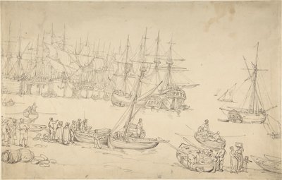 Scène portuaire - Thomas Rowlandson