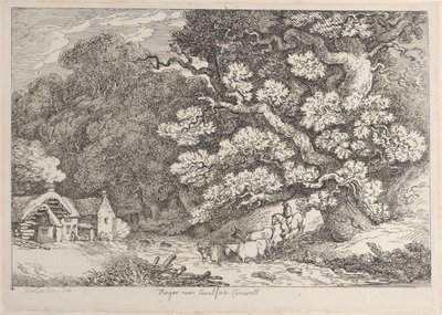 Hengar, près de Camelford, en Cornouailles - Thomas Rowlandson