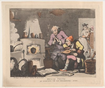 Hocus Pocus, ou la recherche de la pierre philosophale - Thomas Rowlandson