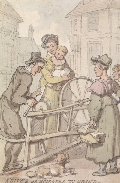 Couteaux ou ciseaux à affûter - Thomas Rowlandson