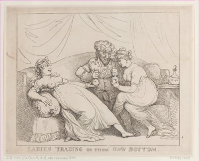 Dames commerçant par elles-mêmes - Thomas Rowlandson