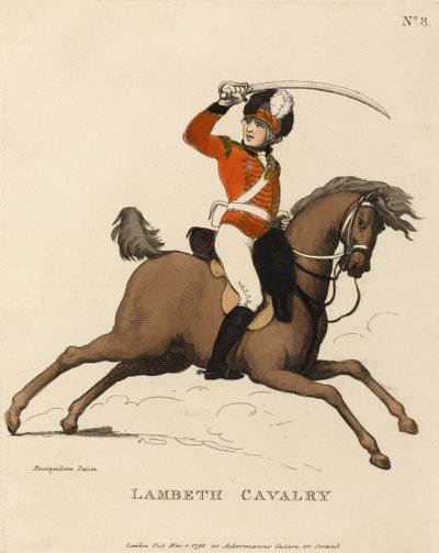 Cavalerie de Lambeth, vers 1799 - Thomas Rowlandson