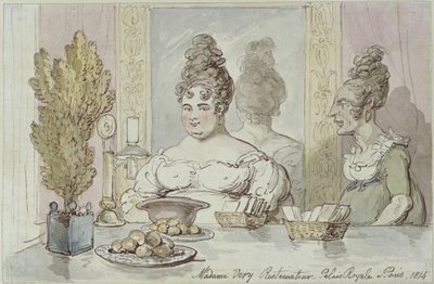 Madame Véry Restaurateur. Palais Royal a Paris - Thomas Rowlandson
