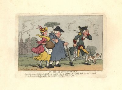 Homme et femme perdus dans la campagne lors d