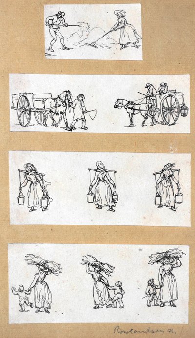 Études miniatures - Thomas Rowlandson