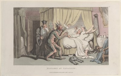 Erreurs à Cavaillon, du Journal des Voyages Sentimentaux dans le Sud de la France, 1er janvier 1822 - Thomas Rowlandson