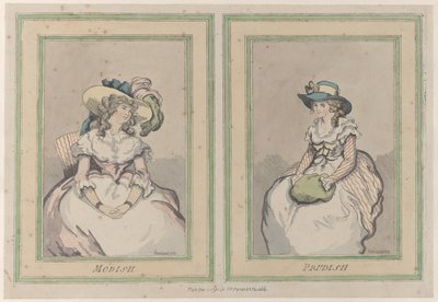 À la mode et prude, 1er décembre 1791 - Thomas Rowlandson