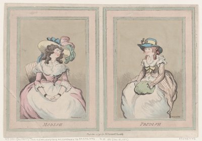 À la mode et prude, 1er décembre 1791 - Thomas Rowlandson