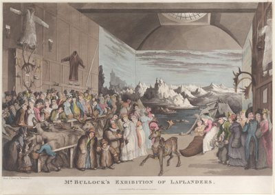 Exposition des Lapons par M. Bullock, 8 février 1822 - Thomas Rowlandson