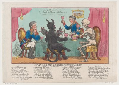 Nap et Ses Amis dans leur Gloire, 1er octobre 1808 - Thomas Rowlandson