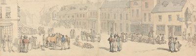 Newport High Street, île de Wight - Thomas Rowlandson
