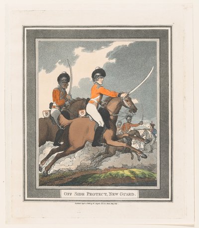 Protection latérale, nouvelle garde, 1er septembre 1798 - Thomas Rowlandson