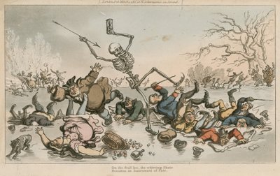 Sur la glace fragile, le patin vrombissant devient un instrument du destin - Thomas Rowlandson