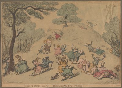 One Tree Hill, Greenwich Park - Thomas Rowlandson
