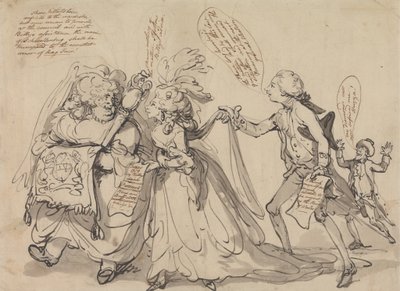Pitt et ses Alliés dans sa Lutte pour la Régence - Thomas Rowlandson