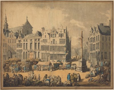 Place de Meir à Anvers - Thomas Rowlandson