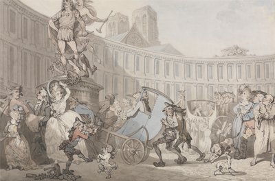 Place des Victoires, Paris - Thomas Rowlandson