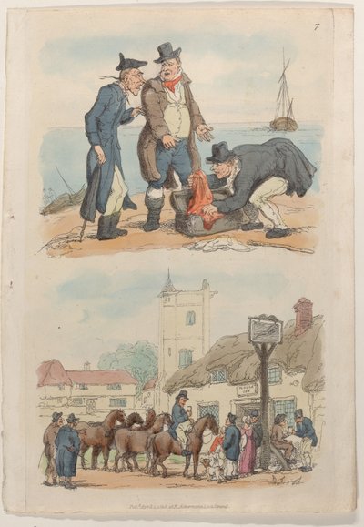 Planche 7, du Monde en miniature, 1816 - Thomas Rowlandson