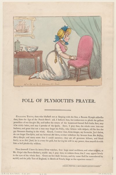 La prière de Poll de Plymouth, 20 septembre 1801 - Thomas Rowlandson