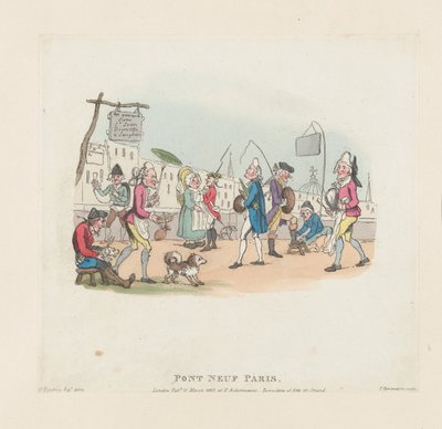 Pont Neuf, Paris, 1er mai 1803 - Thomas Rowlandson