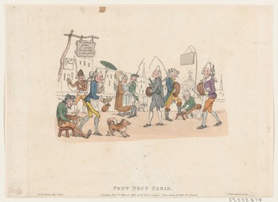 Pont Neuf, Paris, 1er mai 1803 - Thomas Rowlandson