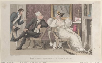 Quae Genus, interrompt un tête-à-tête, de L