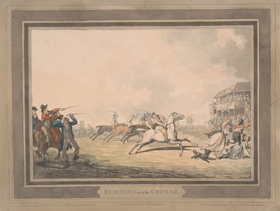 Course [lot de six] :  5. Sortie de piste - Thomas Rowlandson