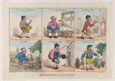 Raffinement du langage, 1er octobre 1802 - Thomas Rowlandson
