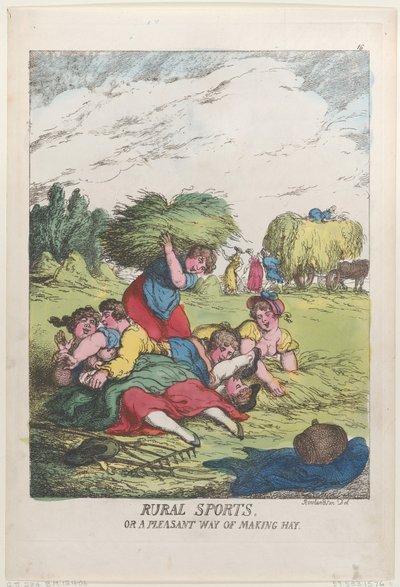Sports ruraux, ou une manière agréable de faire du foin, 20 juin 1814 - Thomas Rowlandson