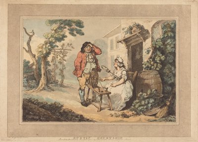 Cour rustique - Thomas Rowlandson