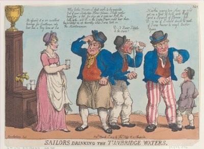 Marins buvant les eaux de Tunbridge, 1er mars 1815 - Thomas Rowlandson