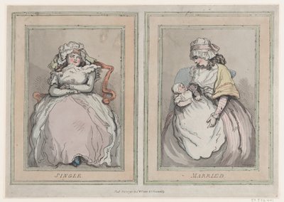 Célibataire et marié - Thomas Rowlandson