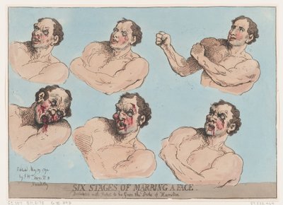 Six étapes pour marier un visage - Thomas Rowlandson