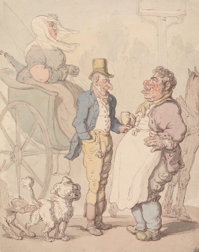 « Slender Billy »  Fait une pause - Thomas Rowlandson