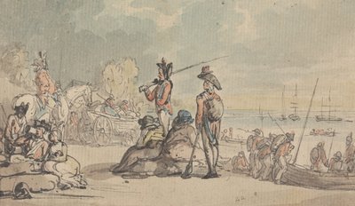 Embarquement des soldats - Thomas Rowlandson