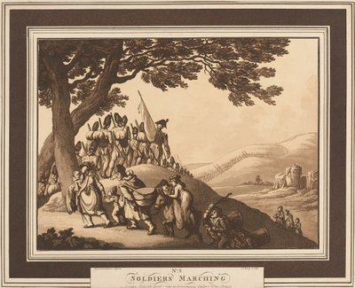 Soldats marchant, c.1798 - Thomas Rowlandson