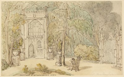 Solitude à Strawberry Hill - Thomas Rowlandson