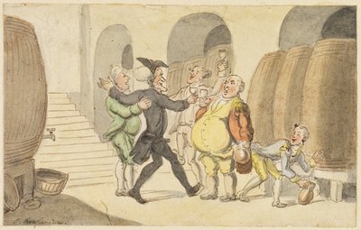 Étude pour Dr. Syntax libéré de la cave - Thomas Rowlandson