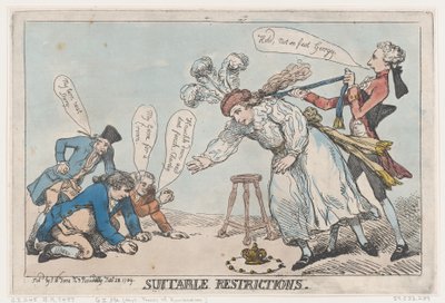 Restrictions appropriées, 28 janvier 1789 - Thomas Rowlandson