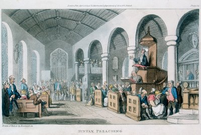 Syntax prêchant, 1813 - Thomas Rowlandson