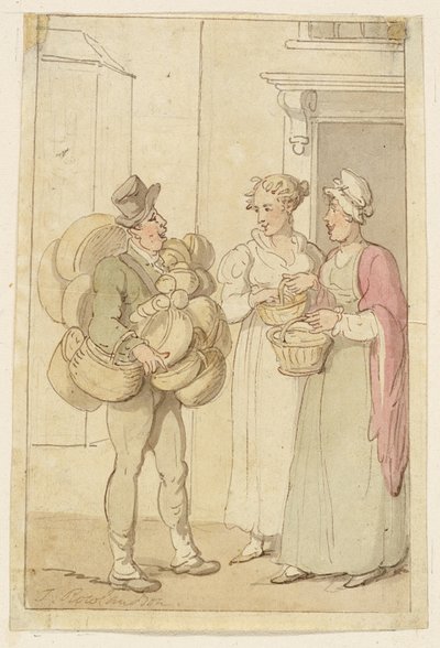 Le Vendeur de Paniers - Thomas Rowlandson