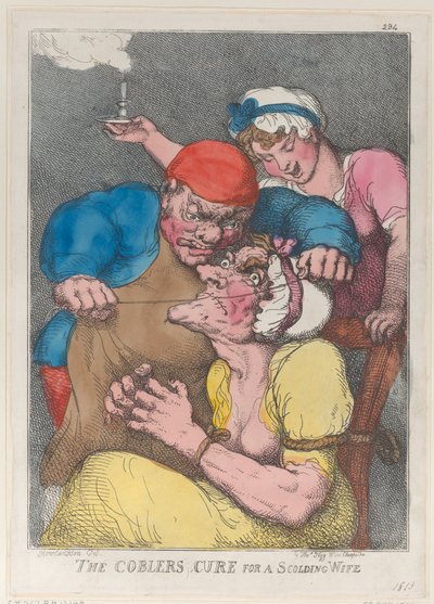 Le Remède du Cordonnier pour une Femme Grondeuse, 1813 - Thomas Rowlandson