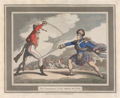 Les conséquences du fait de ne pas changer de jambe - Thomas Rowlandson