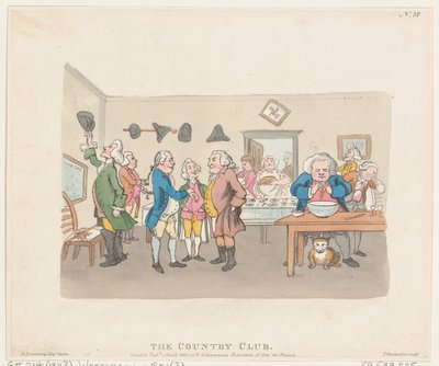 Le Country Club, 7 avril 1803 - Thomas Rowlandson