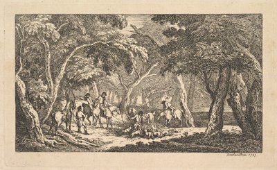 La Mort - Chasse au Renard - Une Scène de Paysage - Thomas Rowlandson